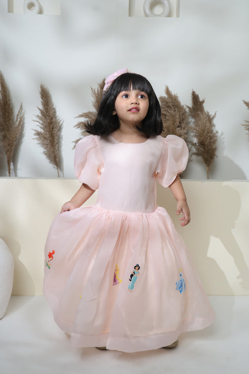 PEACH PRINCESS DRESS